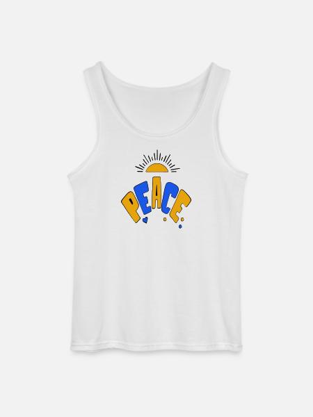 Peace - Gildan Men’s Tank Top - white