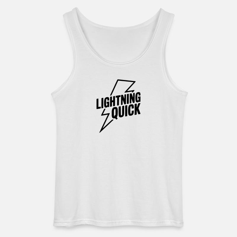 Blitzschnell - Gildan Männer Tank Top - Weiß