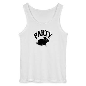 Party - Gildan Männer Tank Top - Weiß - Vorne - AI Model Male 185 dark (185cm)