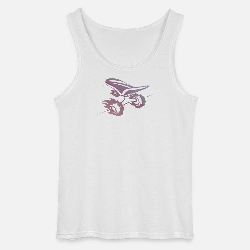 Gradient skateboard Silhouette Ride - Gildan Männer Tank Top - Weiß