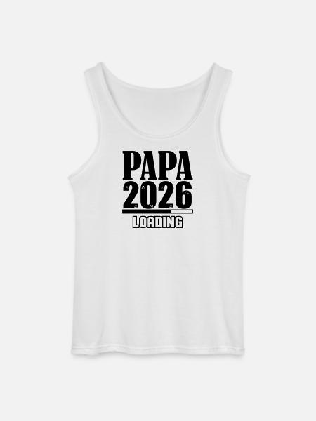Papa 2026 Loading - Gildan Men’s Tank Top - white