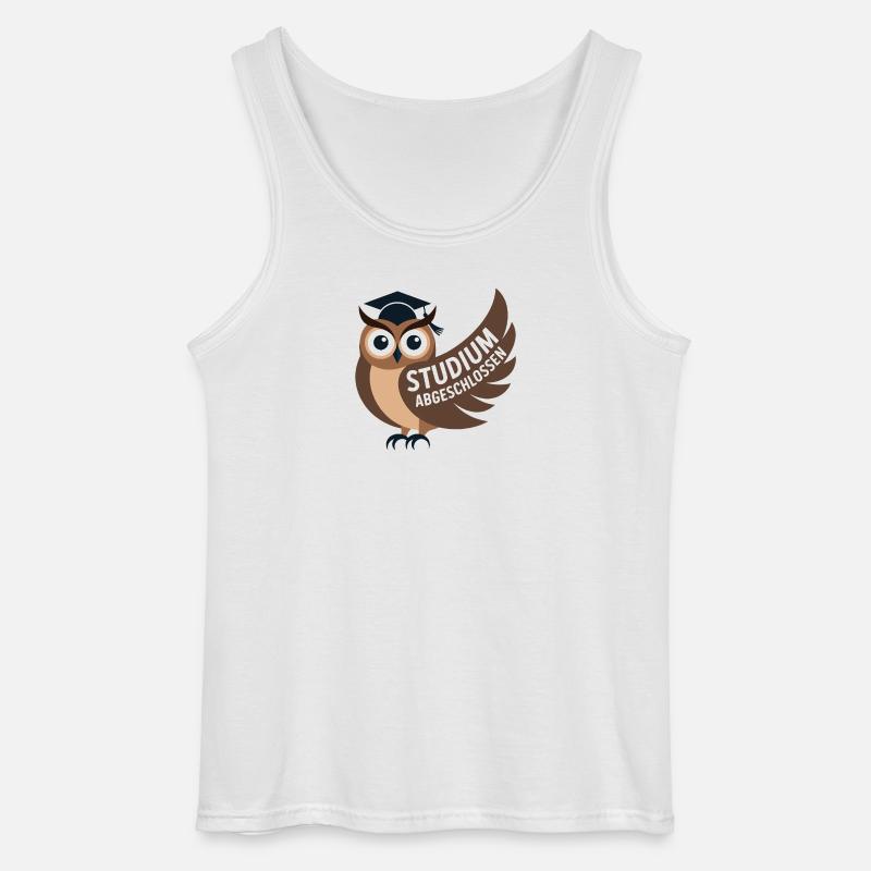 Eule - Studi completati - Canotta da uomo Gildan - bianco