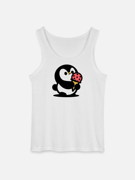Kleiner Pinguin mit Eis - Gildan Men’s Tank Top - white