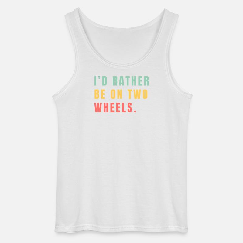 Better on two wheels - Gildan Men’s Tank Top - white