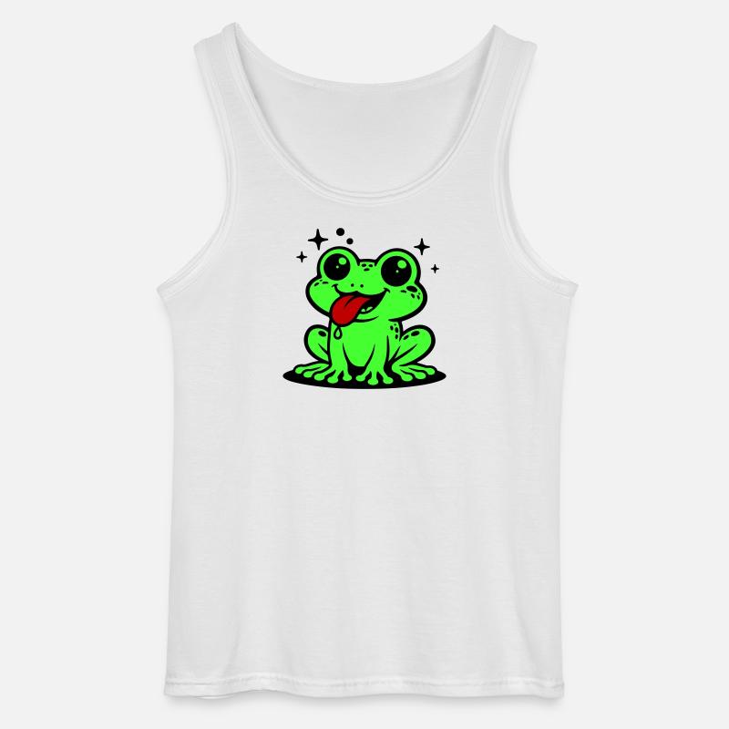 Toad Comic Frog - Gildan Men’s Tank Top - white