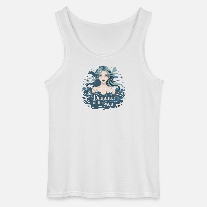 Havets Datter - Gildan tanktop til mænd - hvid