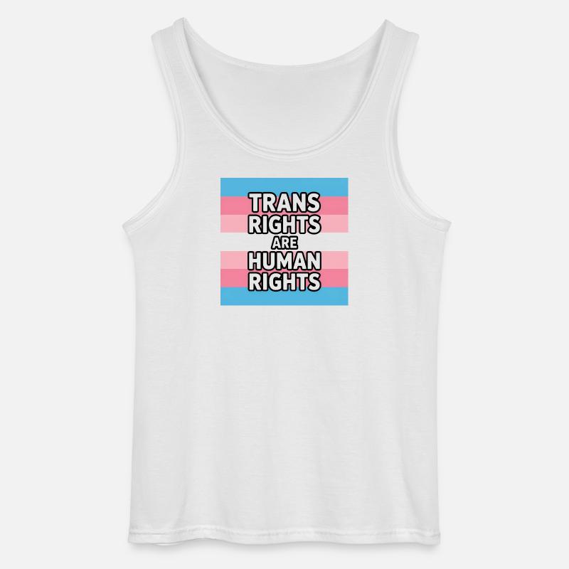 Trans-Rechte sind Menschenrechte – Pride Tee - Gildan Männer Tank Top - Weiß