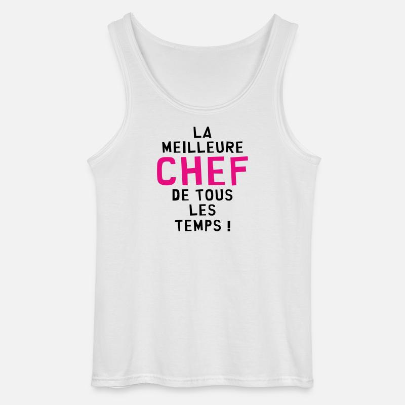 Bedste kok nogensinde - Gildan tanktop til mænd - hvid