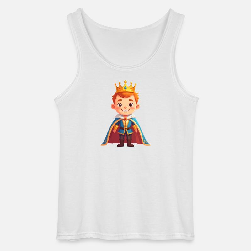 Ædel prins - Gildan tanktop til mænd - hvid