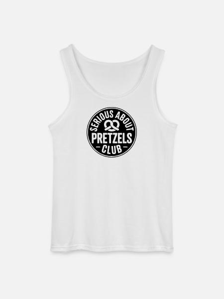 Pretzel Lovers Serious about Pretzels Bäcker - Gildan Men’s Tank Top - white