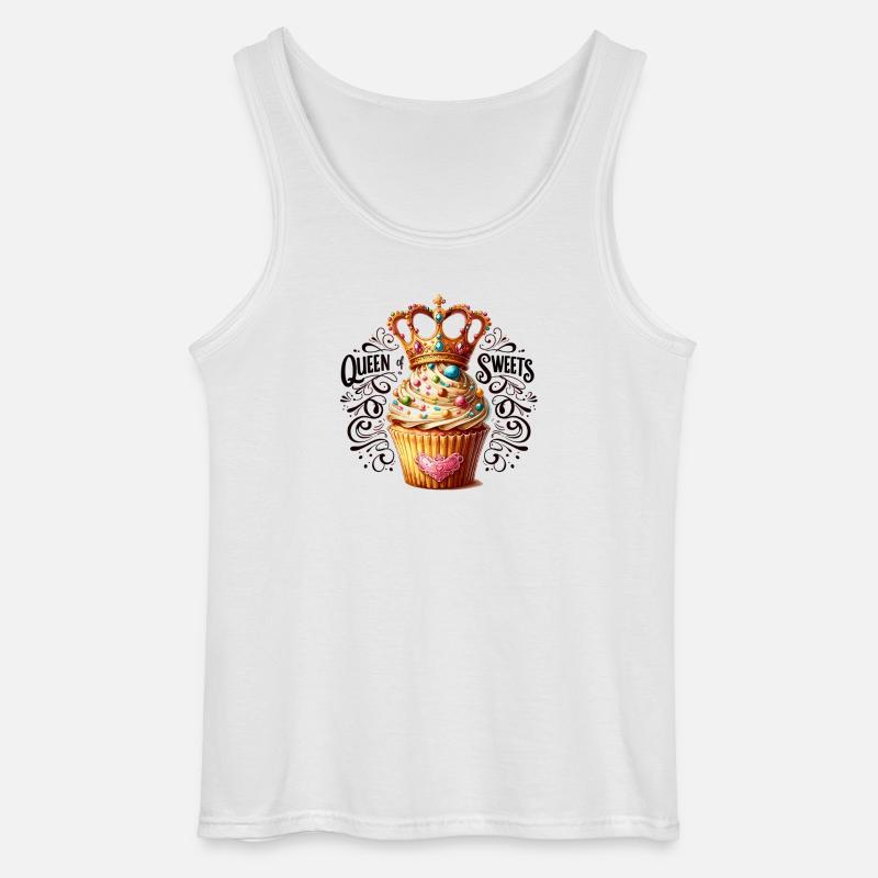 Dronningen af Candy Cupcake - Gildan tanktop til mænd - hvid