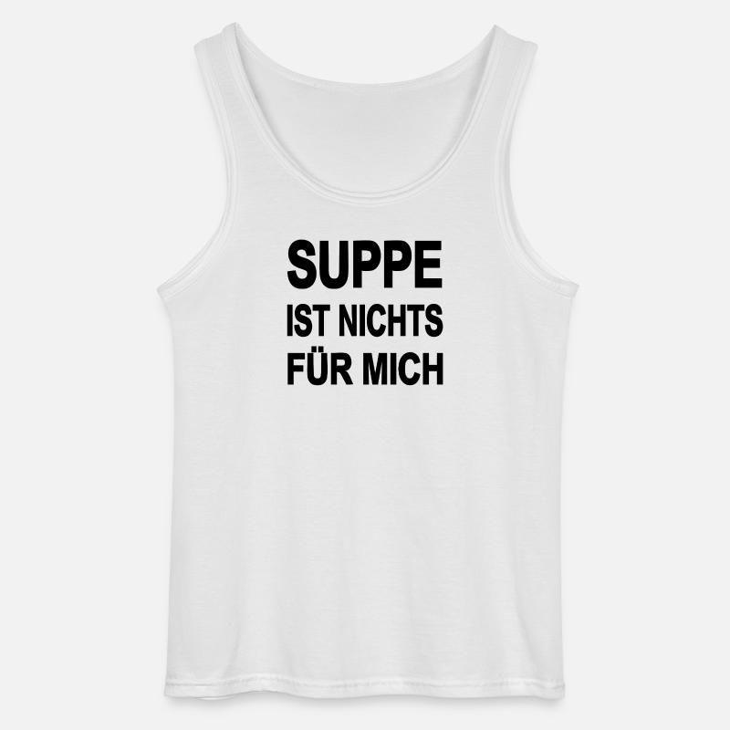Suppe - Gildan singlet for menn - hvit