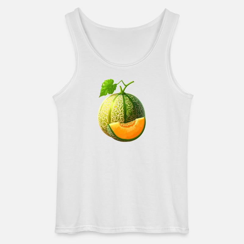 Honigmelone - Gildan Männer Tank Top - Weiß