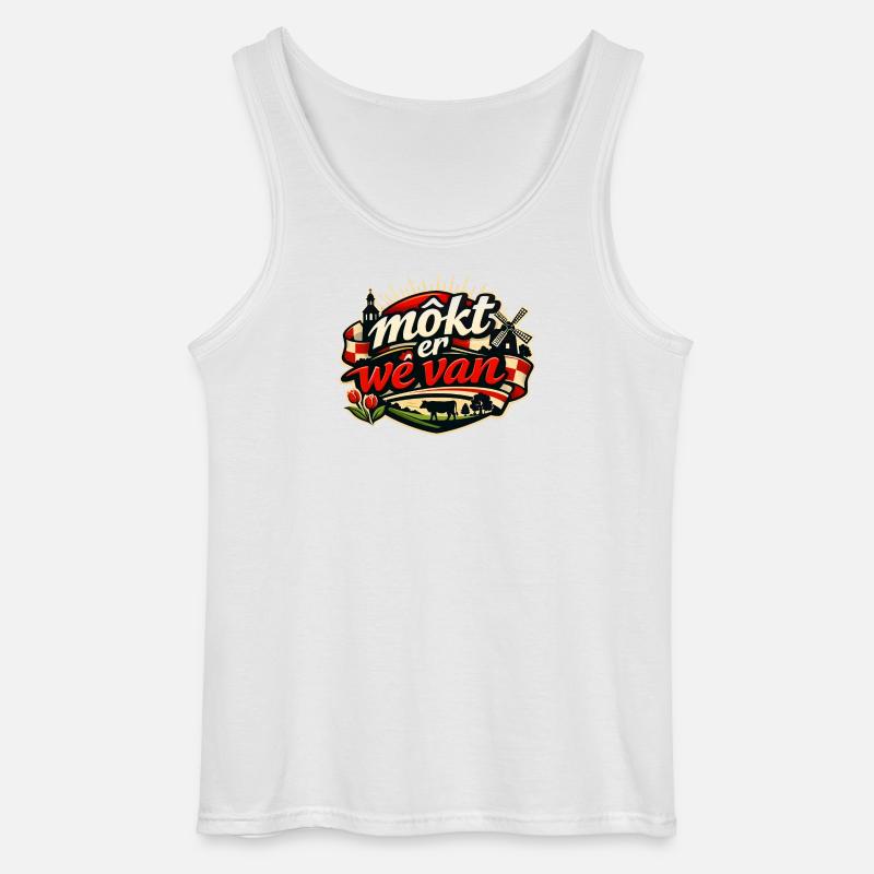 Muss da sein, Brabant-Logo - Gildan Männer Tank Top - Weiß