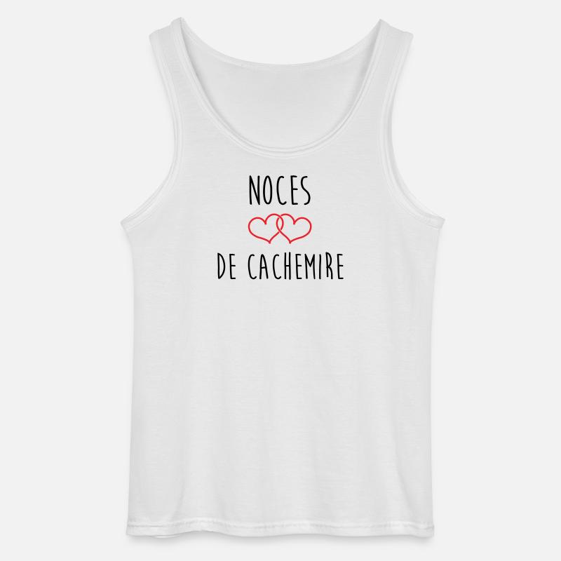 Kaschmirhochzeit 47 Jahre Ehe - Gildan Männer Tank Top - Weiß