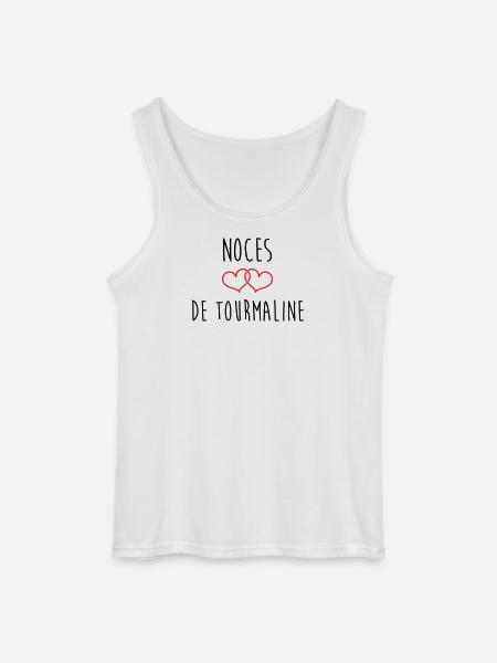 Turmalin-Hochzeit 52 Jahre Ehe - Gildan Männer Tank Top - Weiß