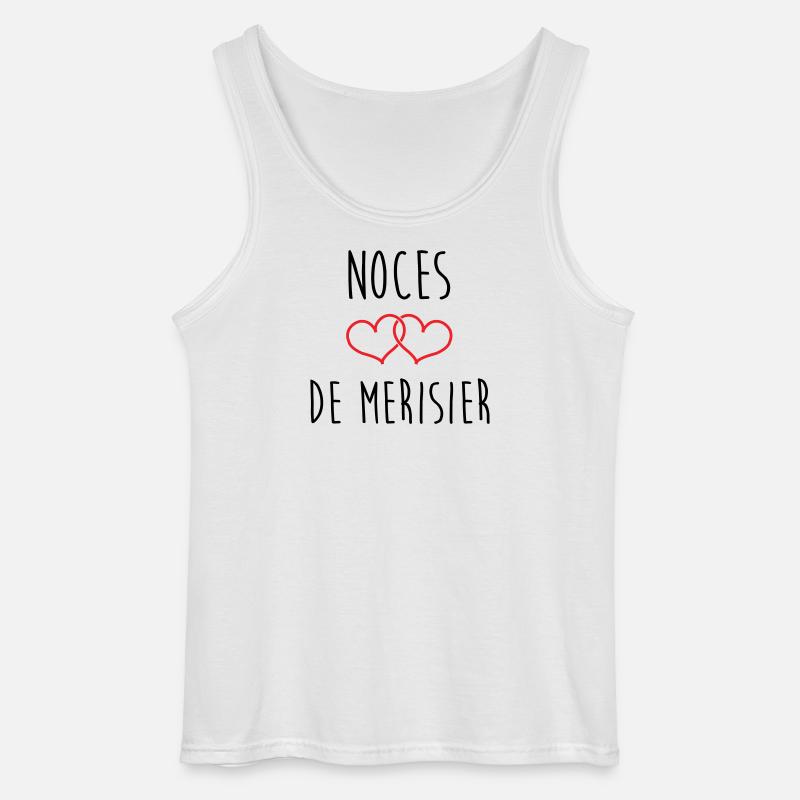 Kirschblütenhochzeit 53 Jahre Ehe - Gildan Männer Tank Top - Weiß