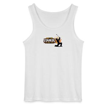 Kurskraft: May the Course Be With You - Gildan Männer Tank Top - Weiß - Vorne - AI Model Male 185 dark (185cm)