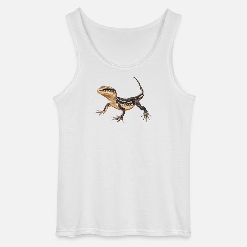 Eidechsen Eidechse - Gildan Männer Tank Top - Weiß