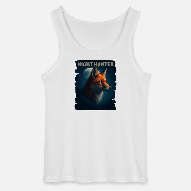 Ræv i Natteskoven - Gildan tanktop til mænd - hvid