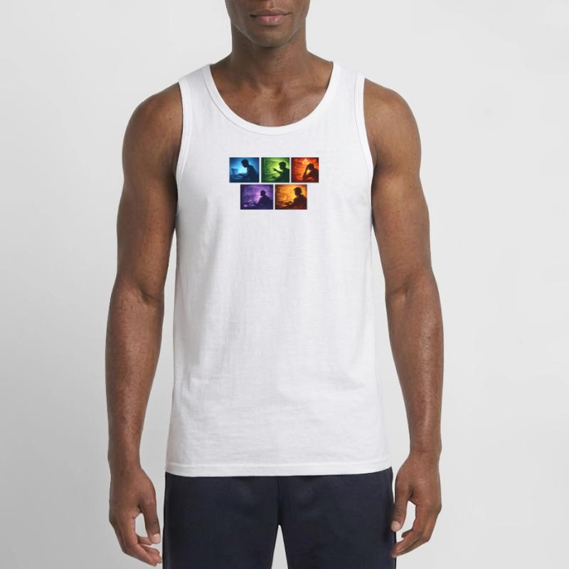 Multi-Screen Code Shadow Gildan Men’s Tank Top