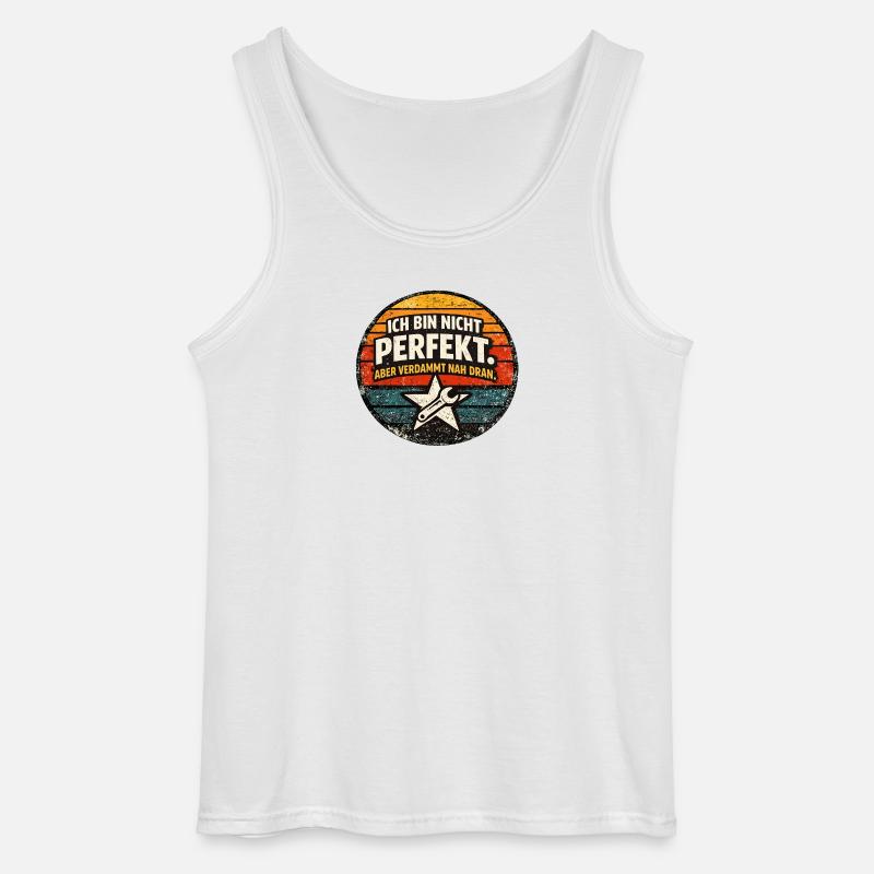 Nicht perfekt, aber nah dran - Gildan Männer Tank Top - Weiß