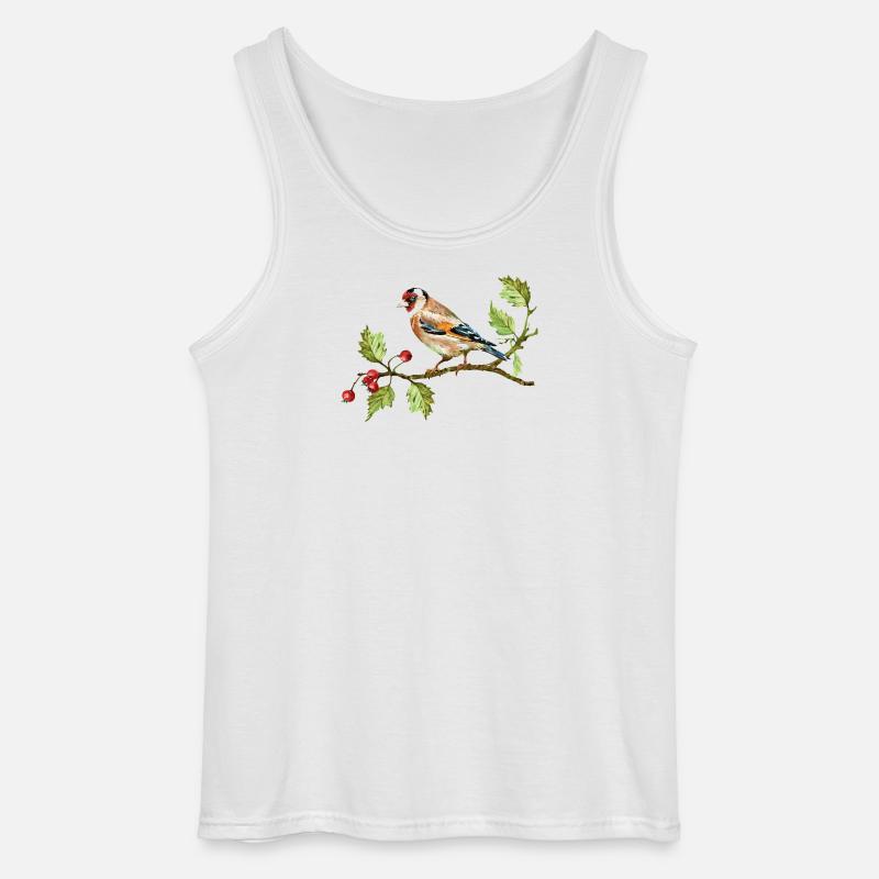 Bunter Vogel - Gildan Männer Tank Top - Weiß