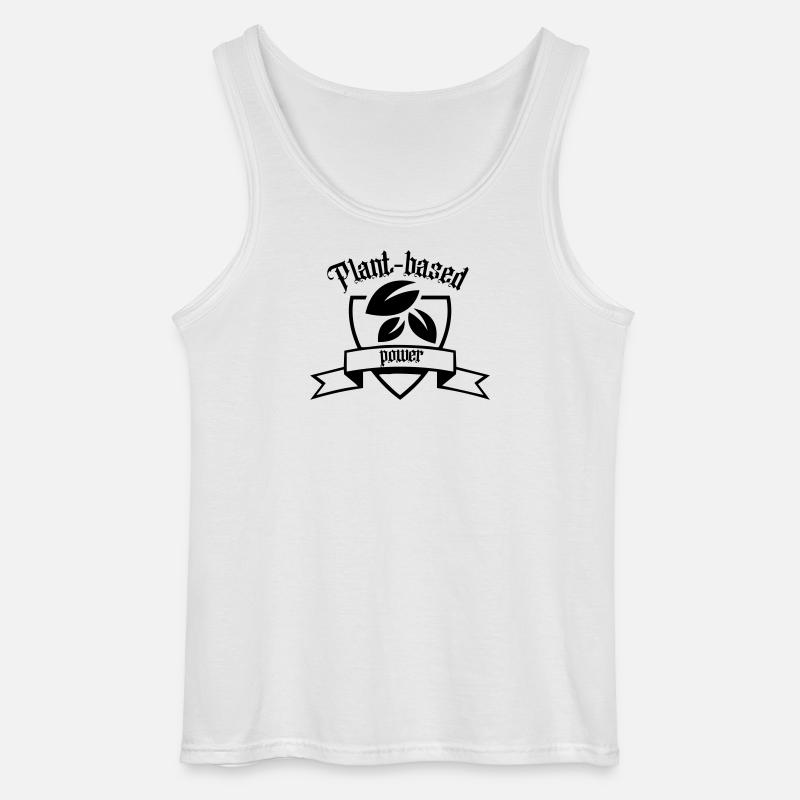 Plant-based power - Gildan Männer Tank Top - Weiß
