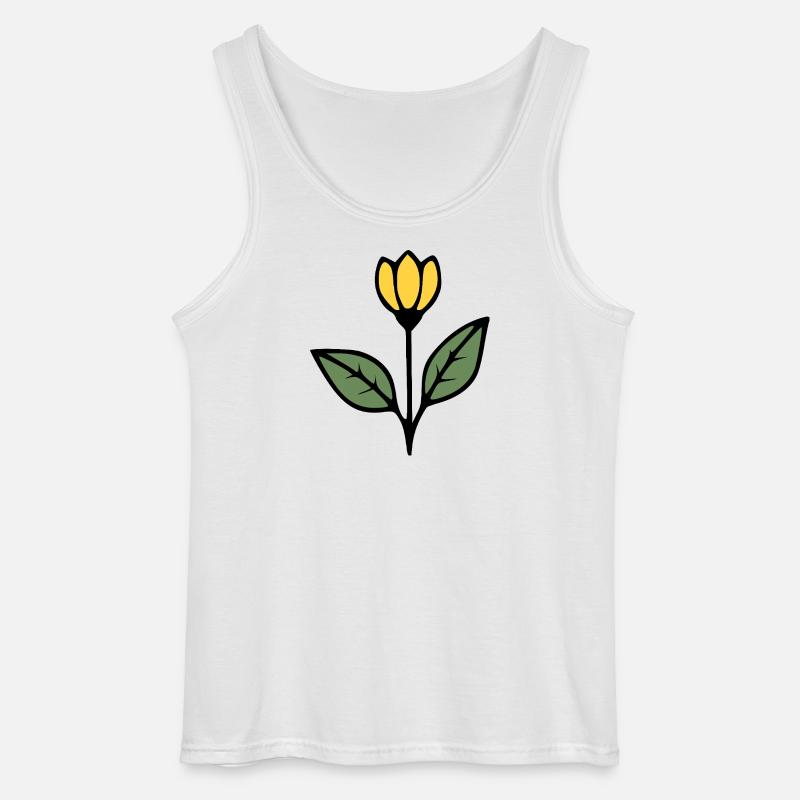  Blume Tulpe Blumen Blüte Geschenkidee Mutter  - Gildan Männer Tank Top - Weiß
