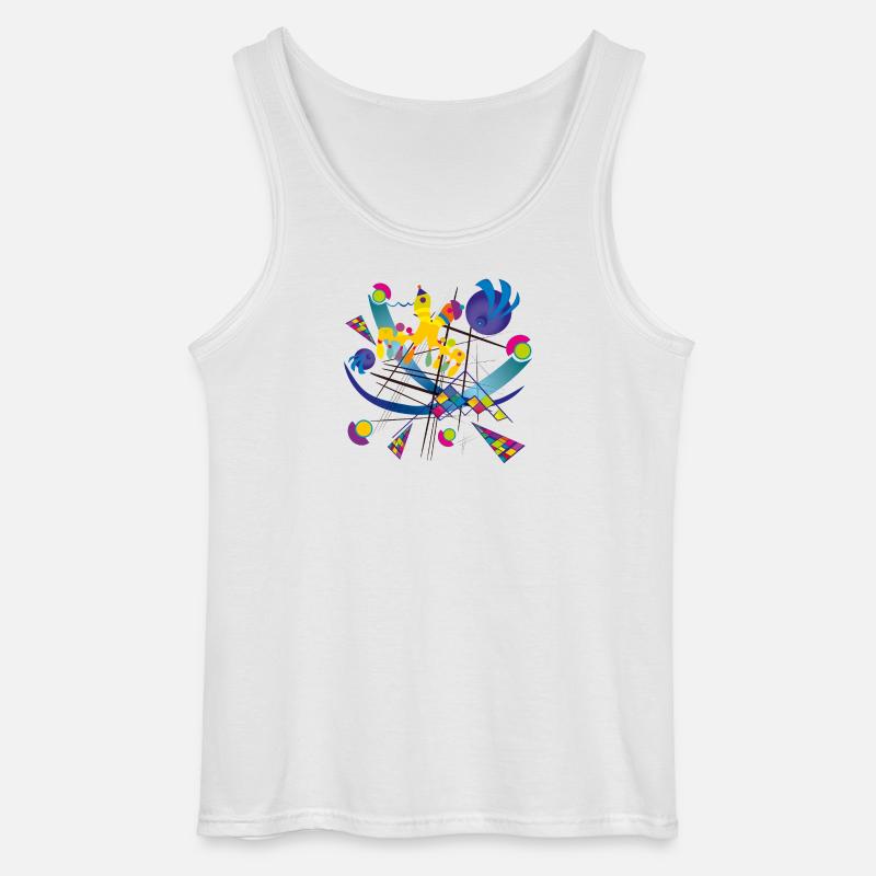 Tragbare Kunst - Visual symphony - Gildan Männer Tank Top - Weiß