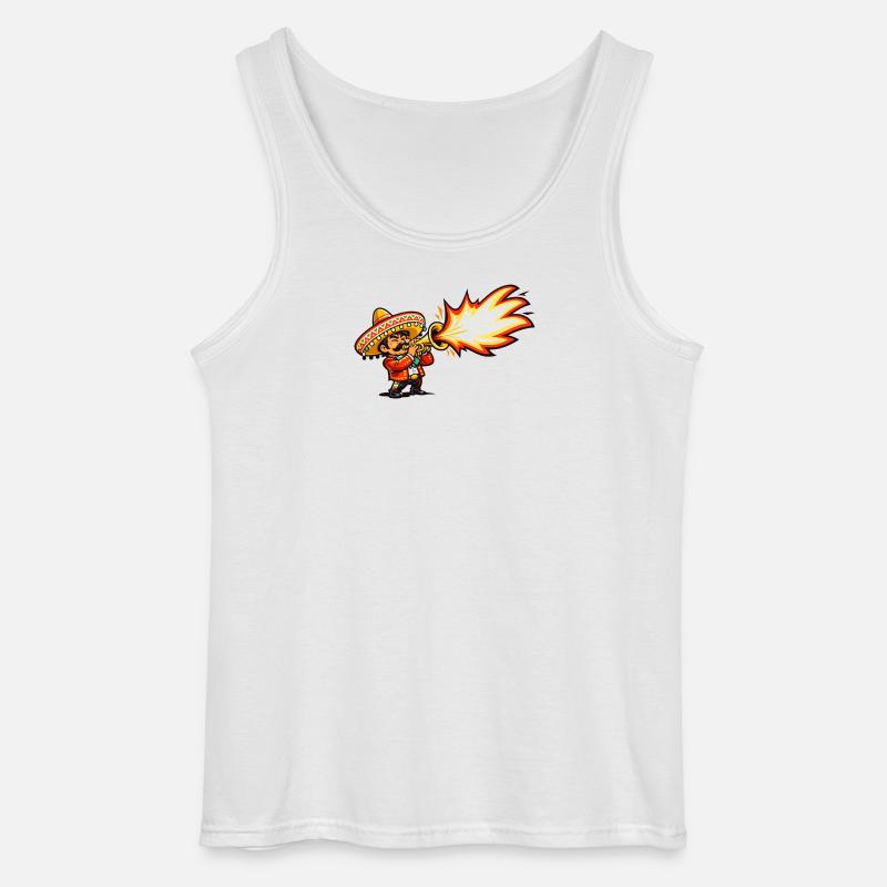 Mariachi Feuersturm - Gildan Männer Tank Top - Weiß