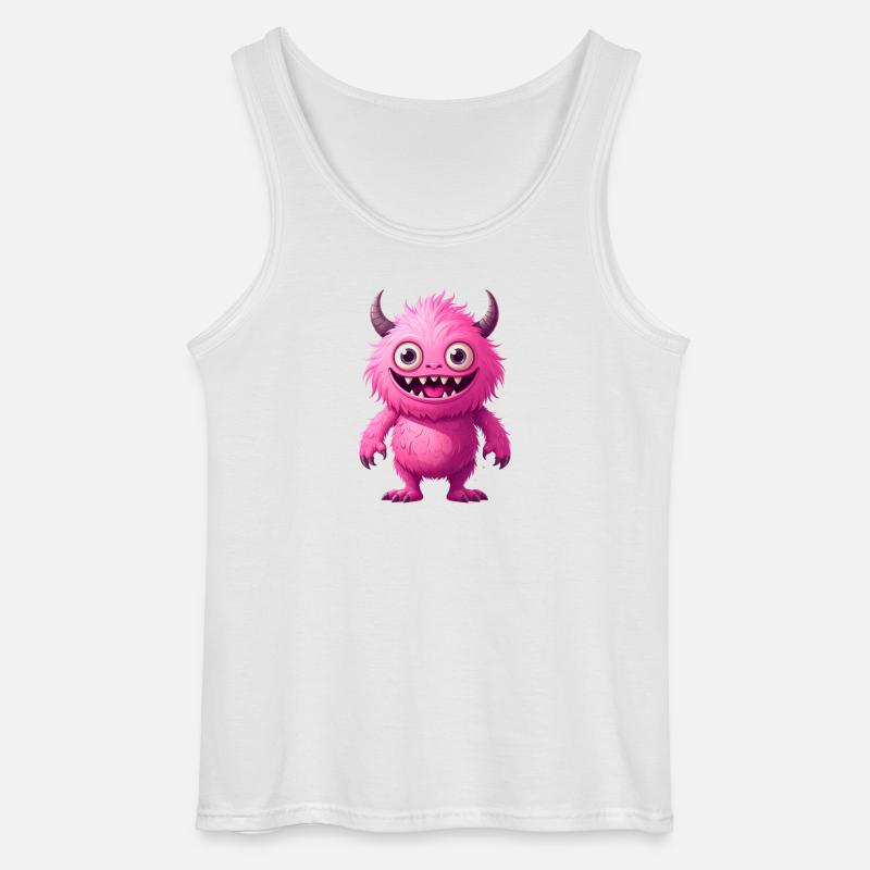 Mostro Rosa - Canotta da uomo Gildan - bianco