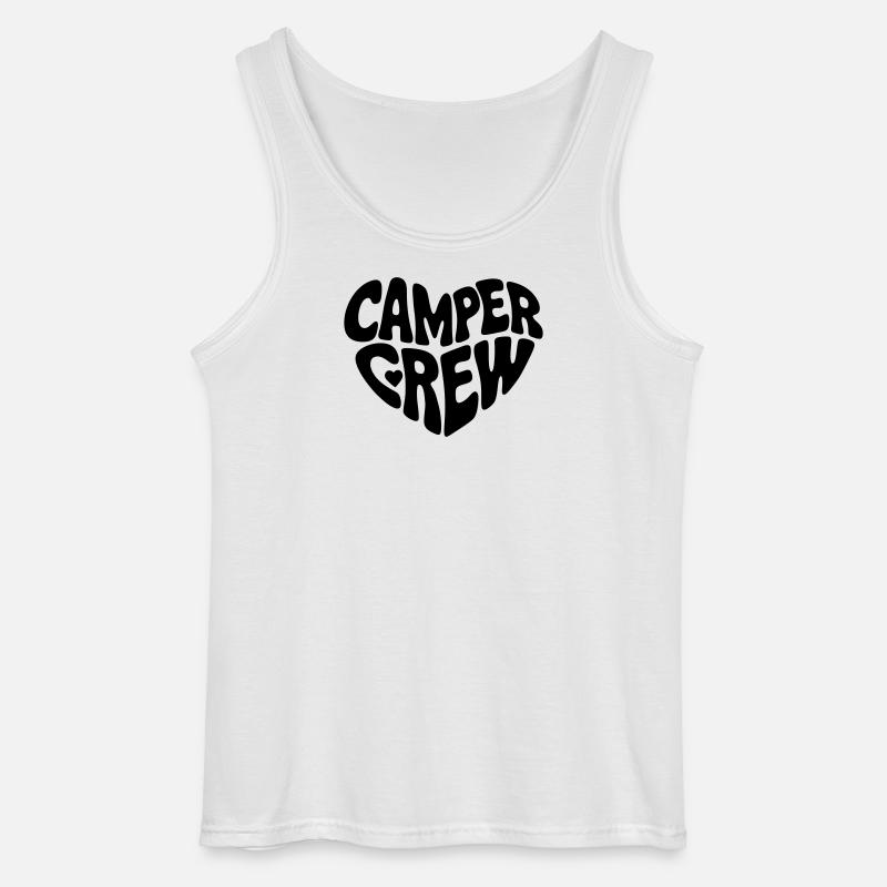Camper crew herz - Gildan Männer Tank Top - Weiß