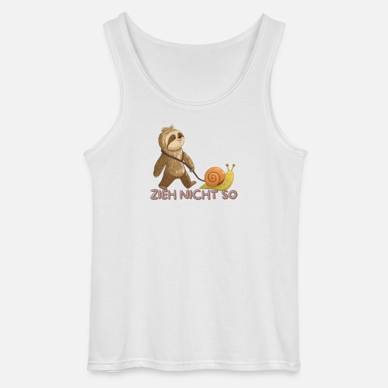 Zieh Nicht So – Langsame Freundschaft - Gildan Männer Tank Top - Weiß