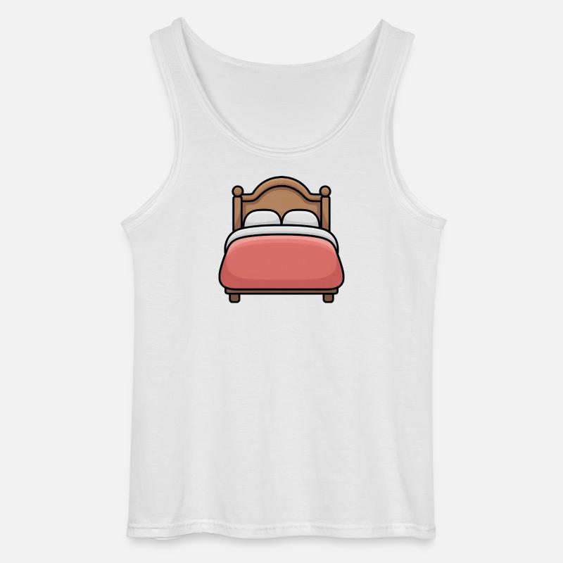 Bett - Comic-Bett - Gildan Männer Tank Top - Weiß