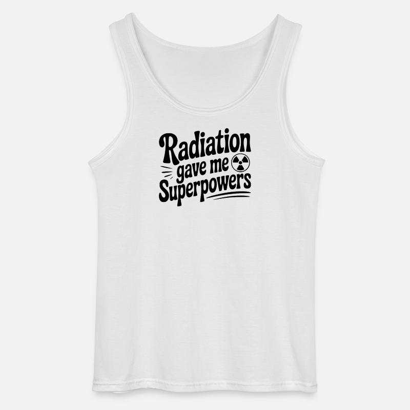 Radiation Gave Me Superpowers - Gildan Men’s Tank Top - white