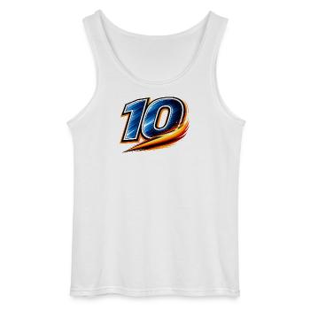 Numéro 10 Maillot de football Joueur Étoile - Débardeur Gildan Homme - blanc - Devant - AI Model Male 185 dark (185cm)