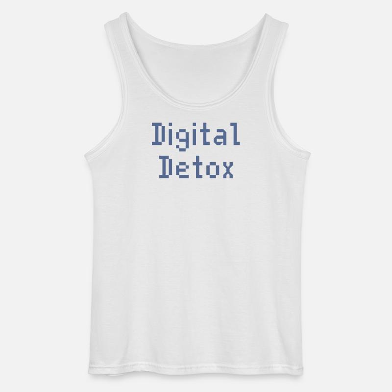 Pixel Grid Digital Toolkit - Gildan Männer Tank Top - Weiß