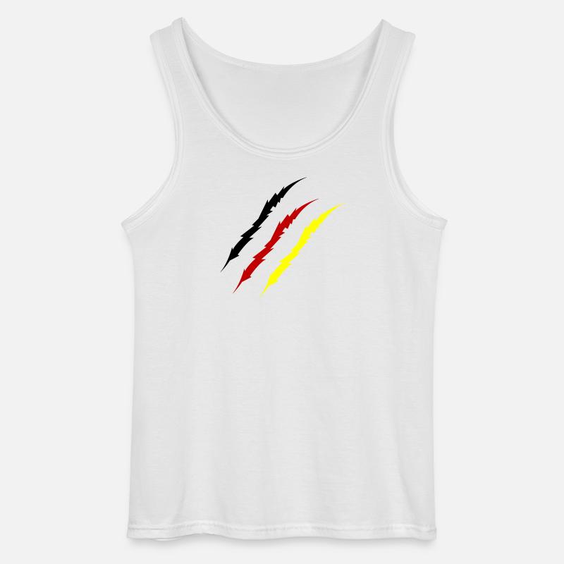 krallen_deutschland_-2- - Canotta da uomo Gildan - bianco