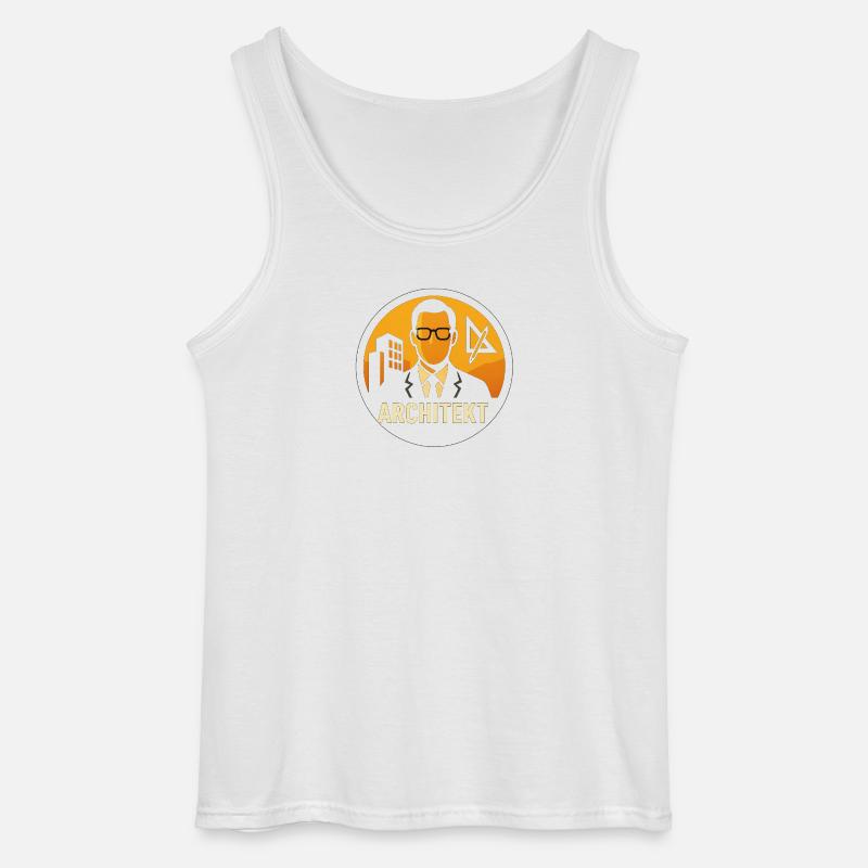 Architekt Icon Bauplan - Gildan Männer Tank Top - Weiß