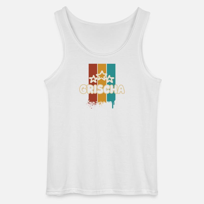 Geschenkidee Grischa - Gildan Männer Tank Top - Weiß
