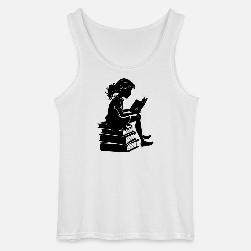 Frauenlesung - Gildan Männer Tank Top - Weiß