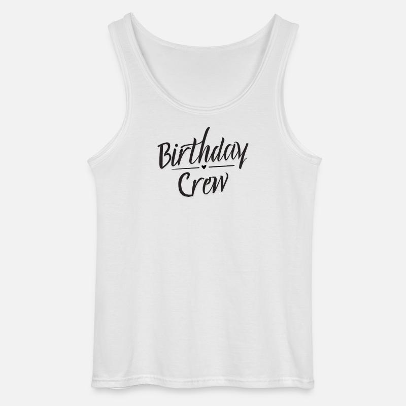Birthday Crew - Gildan Men’s Tank Top - white