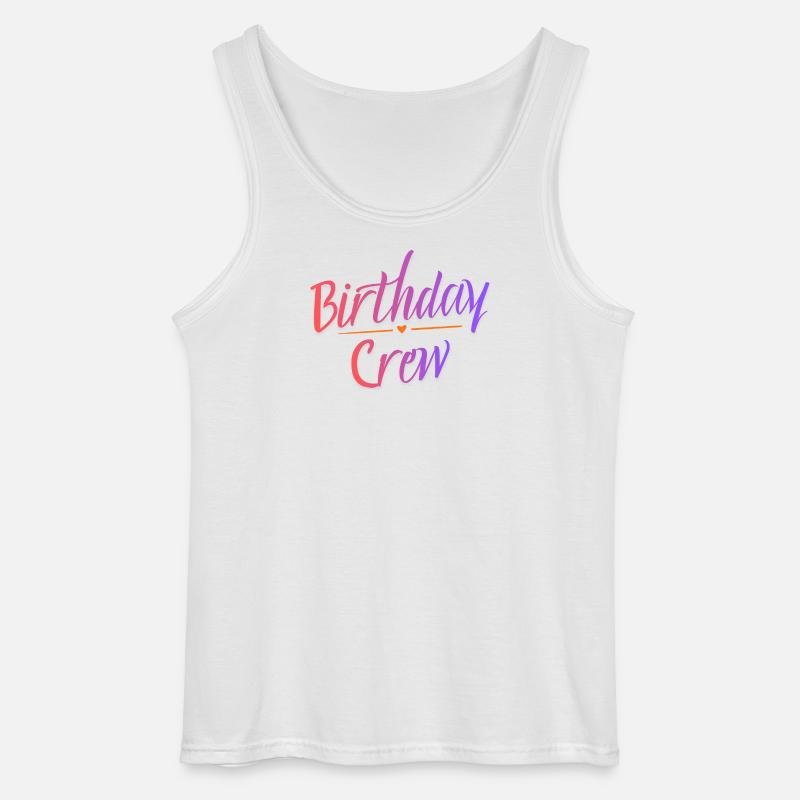 Birthday Crew - Gildan Men’s Tank Top - white