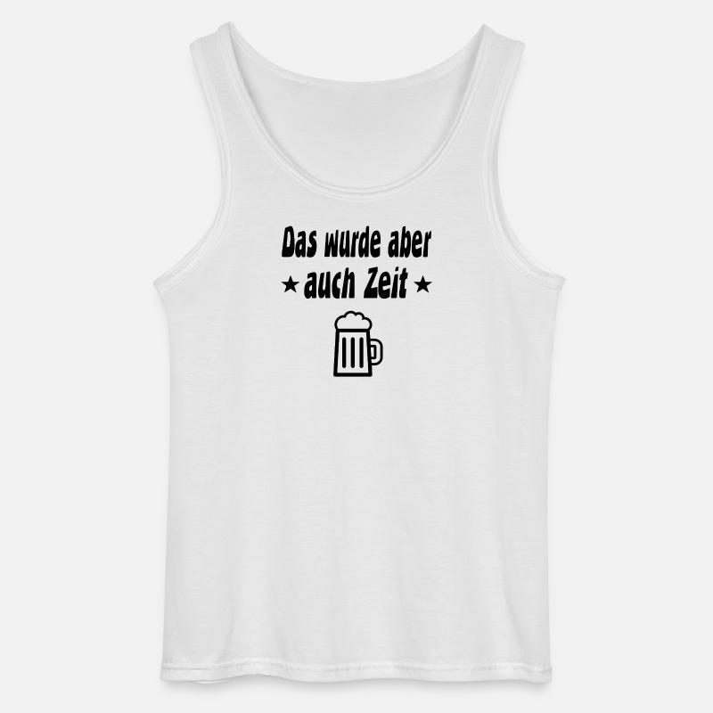 Bier - Gildan Männer Tank Top - Weiß
