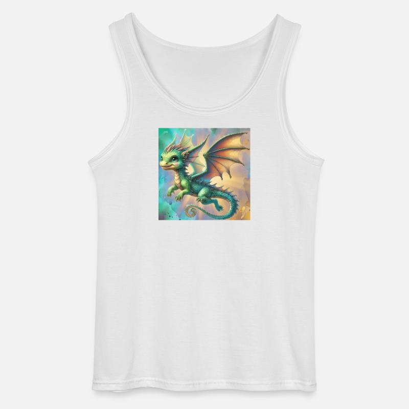 Drache - Gildan Männer Tank Top - Weiß