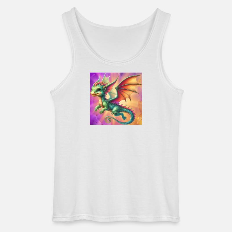 Drache - Gildan Männer Tank Top - Weiß