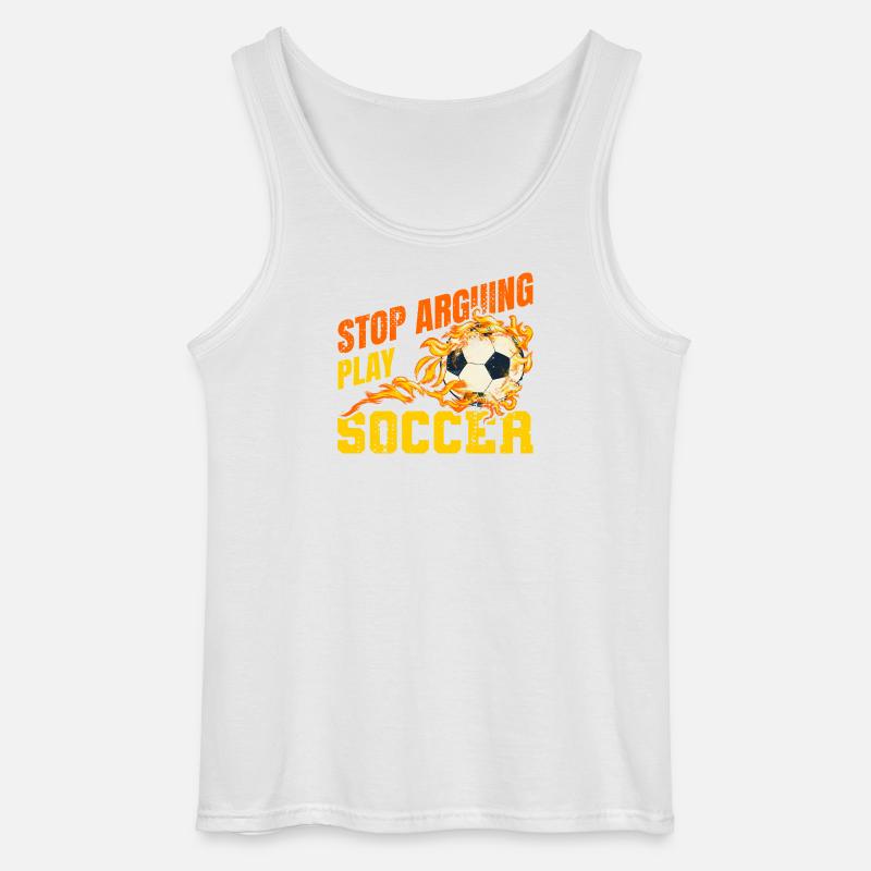 Fußball Witziger Spruch - Gildan Männer Tank Top - Weiß