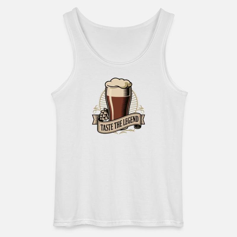 Probieren Sie das Legenden-Bier-Abzeichen - Gildan Männer Tank Top - Weiß