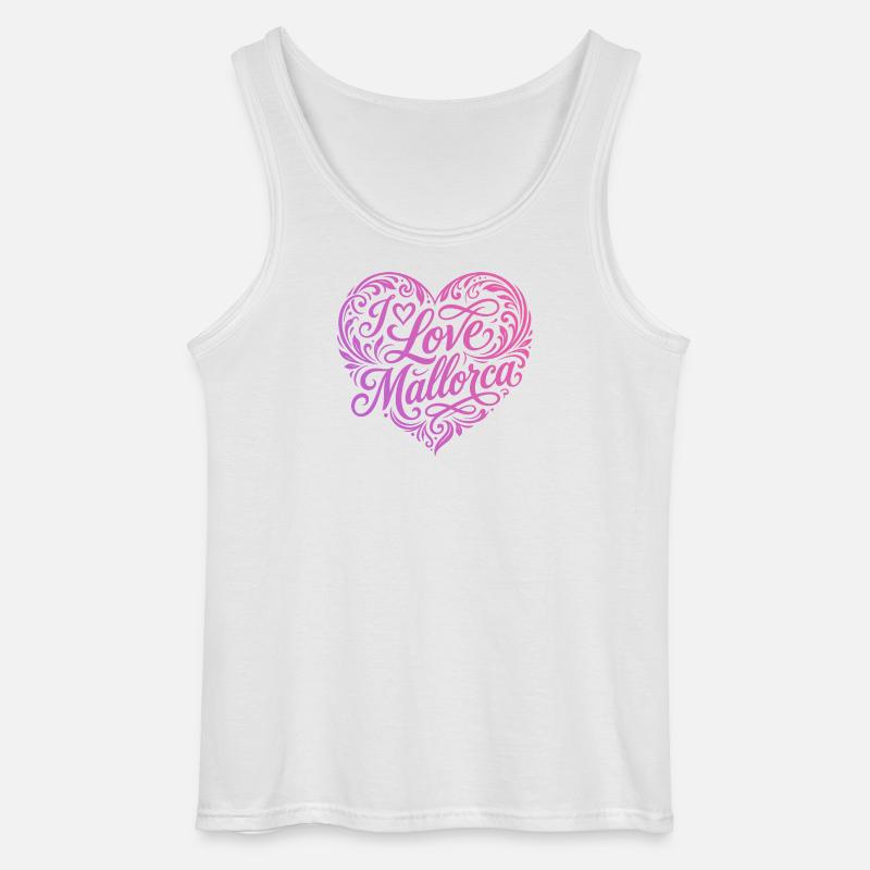 Ich Liebe Mallorca - Gildan Männer Tank Top - Weiß